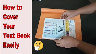 How to cover school books notebook  how to cover school books with brown paper [upl. by Aynekal637]