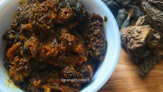 Gucchi ki Sabji  One of Worlds most expensive Mushrooms  morchella recipe [upl. by Derte]