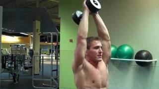 How To Standing Overhead Dumbbell Tricep Extension [upl. by Maisie]