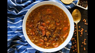 Soup Recipe EASY Turkish Lentil Soup by Everyday Gourmet with Blakely [upl. by Arej]