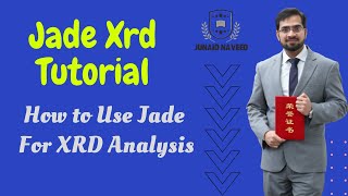 Jade Xrd Tutorial How to Use Jade For XRD Analysis [upl. by Etnahs]