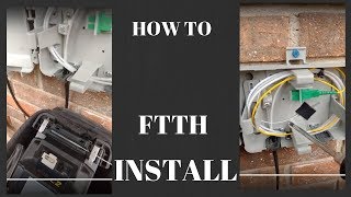 HOW TO INSTALL FTTH  Fiber to the home [upl. by Hutson]