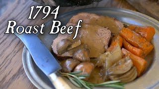 Delicious 1794 Roast Beef  Dutch Oven Cooking [upl. by Neeliak]