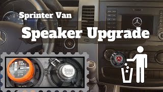 Mercedes Sprinter speaker upgrade [upl. by Patrizio28]