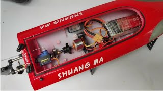 Upgraded 1000KV brushless jet engine for an old RC boat [upl. by Hartmann]