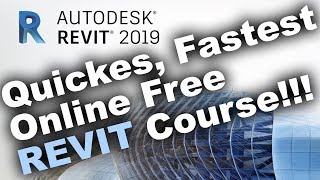 Quickest Fastest Revit 2019 Beginner Course Part 1 [upl. by Fira]