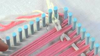 How to Weave the Weft with the Martha Stewart Crafts Loom  AC Moore [upl. by Any347]