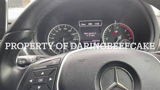 Mercedes b class 2013 service reset [upl. by Michigan508]