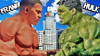 SUPER BUFF FRANKLIN vs HULK In GTA 5 Super Strength [upl. by Weatherley]