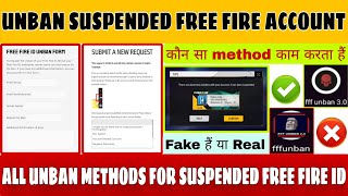 How to Recover Suspended Free Fire Account  FF Unban 20 amp 30 Guide  Easy ID Recovery Tips unban [upl. by Fadil]