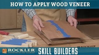 How to Apply Wood Veneer  Rockler Skill Builders [upl. by Joseph]