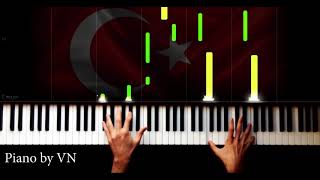 Yelkenler Biçilecek  HARD  Piano Tutorial by VN [upl. by Alekal]