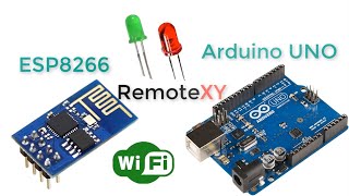 Arduino UNO amp ESP8266 and control using smartphone [upl. by Herrod345]