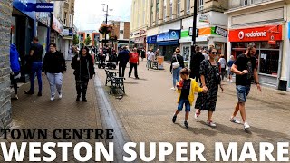 A walk through WESTON Super MARE  England  Town Centre [upl. by Inneg]