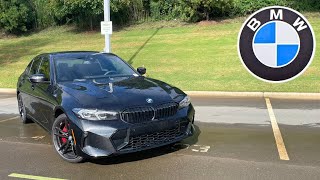 2024 BMW 330i xDrive M Sport POV Start Up Test Drive Walkaround and Review [upl. by Ariaj]