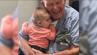 108YearOld Emotional When Meeting GreatGreat Grandson Named After Him [upl. by Notyrb184]