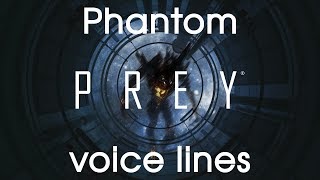 Prey All Phantom voice lines and undistorted versions with subtitles [upl. by Irovi98]