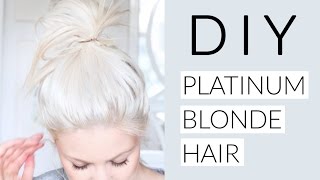 DIY Icy White Platinum Blonde Hair Tutorial [upl. by Costanza372]