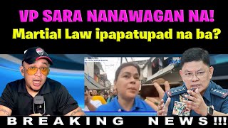 VP SARA nanawagan na MARTIAL LAW ipapatupad na ba [upl. by Nereus]