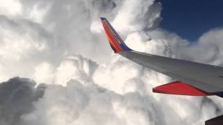 Flying around a thunderstorm at 30000 feet [upl. by Earazed]