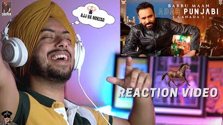 Reaction on Babbu Maan  Adab Punjabi Canada [upl. by Daley]