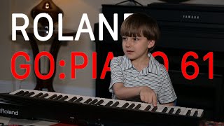 Roland GOPIANO 61 🎹  Unboxing and Review by 7YearOld Piano Student [upl. by Airliah]