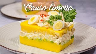 CAUSA DE CANGREJO Y CAUSA DE POLLO  COMIDA PERUANA  RECETA DE ACOMERPE [upl. by Cavuoto]