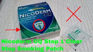 ✅ How To Use Nicoderm CQ Step 1 Clear Stop Smoking Patch Review [upl. by Lal439]