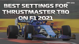 The Best Settings For Thrustmaster T80 On F1 2021 [upl. by Fidole863]