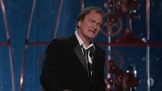 Quentin Tarantino Wins Original Screenplay 2013 Oscars [upl. by Ettevy]