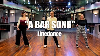 quotA Bar Songquot Beginner Linedance  A Bar Song Tipsy  Shaboozey [upl. by Ialda]