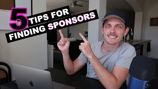 5 Tips for Finding Sponsors I WISH I KNEW THESE EARLIER [upl. by Solrak]