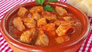 CARNE CON TOMATE un guiso potente y concentrado  Cocina tradicional [upl. by Endora]