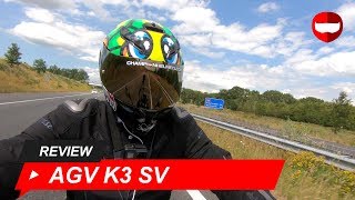 AGV K3 SV Helmet Review and Road Test  ChampionHelmetscom [upl. by Darby]