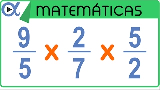 ✖️ MULTIPLICACIÓN de 3 FRACCIONES 👉 con Diferente Denominador [upl. by Jeminah491]