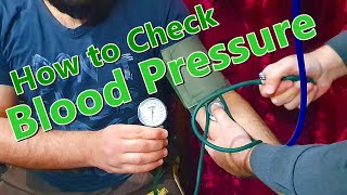 How to Check Blood Pressure Manually  Aneroid Sphygmomanometer BP Apparatus [upl. by Fernande]