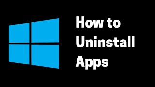 How to uninstall apps on windows 11 [upl. by Colon]