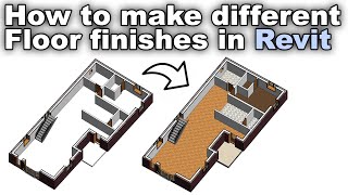 3 Ways of Creating Floor Finishes in Revit Tutorial [upl. by Ekrub]