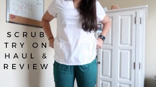 SCRUB TRY ON HAUL amp REVIEW Dickies Cherokee amp Greys Anatomy Brands [upl. by Llehsyt]