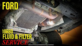 Ford 10R80 Transmission Complete Fluid amp Filter Service Tips and Tricks [upl. by Drhacir]