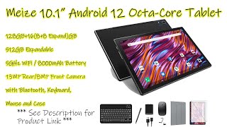 Unbox amp Demo Meize 101quot Android 12 Tablet 2023 [upl. by Aryn271]