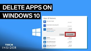 How To Delete Apps On Windows 10 [upl. by Annice]