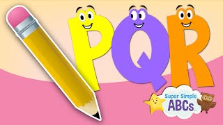 The Sounds of the Alphabet  PQR  ​​🌈 Super Simple ABCs [upl. by Inalaehon661]