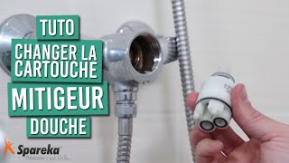 Comment changer la cartouche de votre mitigeur de douche [upl. by Romonda]