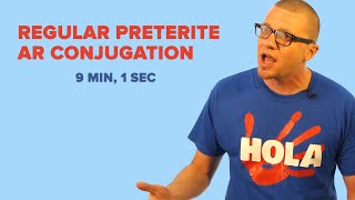 Spanish Past Tense Regular Preterite AR Conjugation [upl. by Eical259]