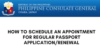 HOW TO SCHEDULE AN APPOINTMENT FOR REGULAR PASSPORT APPLICATIONRENEWAL [upl. by Sumetra]