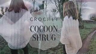 Crochet Cocoon Shrug CardiganSizes S5XL [upl. by Ruhtra]