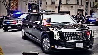 PRESIDENT TRUMP Motorcade  Midtown Manhattan NYC 111219 [upl. by Furlani191]