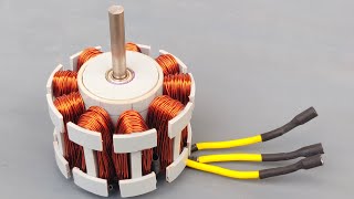 Powerful Brushless DC Motor Using Neodymium Magnet [upl. by Goldner]