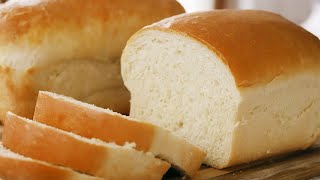 Homemade White Bread Recipe  Easy Bread Recipe For Beginners [upl. by Ydolem]